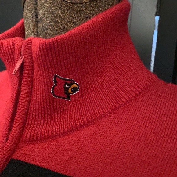 UofL zip-up cardigan, size medium - Picture 2 of 5